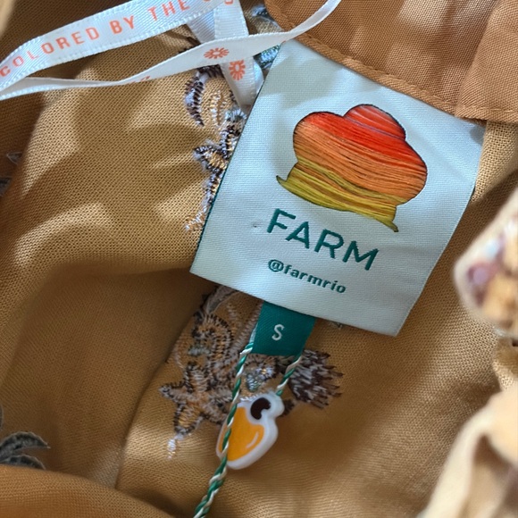 Farm Rio: Coconut Tree Tapestry Macrame Yoke Maxi Dress - Picture 5 of 9